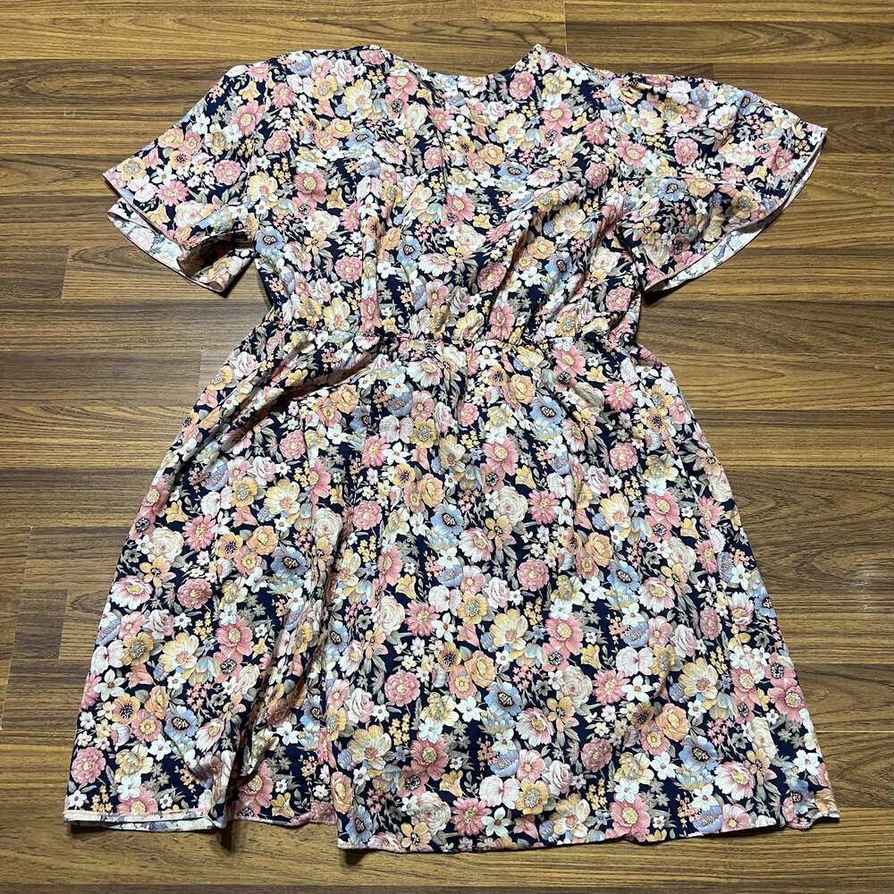 Nemidor Women's Casual V-Neck Floral Print Boho Swing Wrap Dress